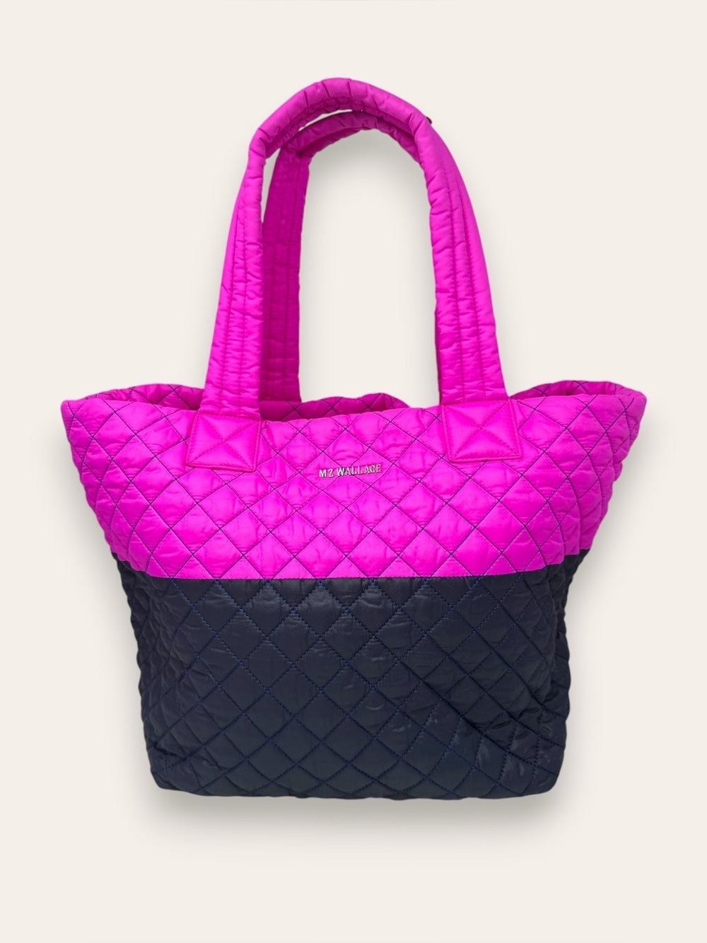 MZ Wallace Medium Metro Quilted Punch Dawn Shoulder Tote Bag